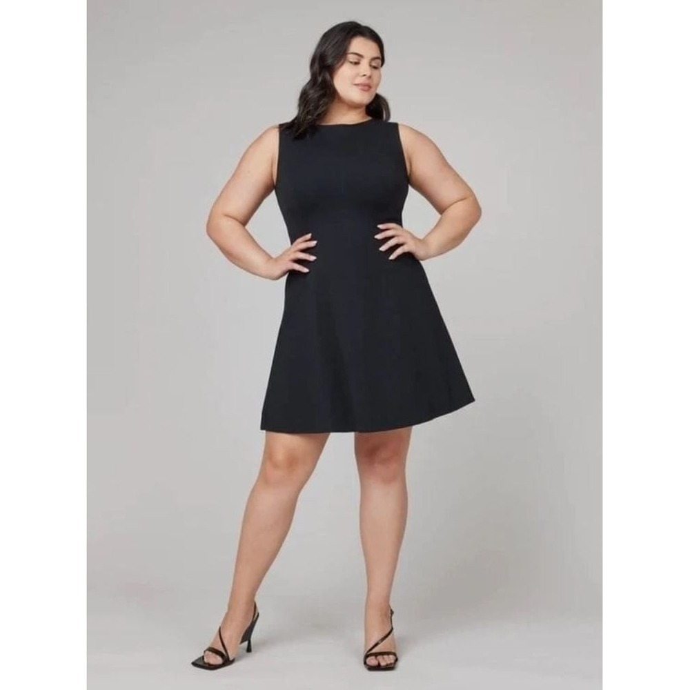 SPANX The Perfect Black Dress Sleeveless Ponte Shift Classic Black 20381 Szβ L